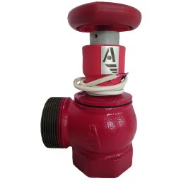 Клапан пожарный чугунный 90° КПЧМ 50-1 Ду 50 1.6 МПа муфта-цапка с датчиком положения ДППК 24 Апогей 110030 купить в Москве