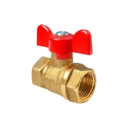 Кран шаровой латунь 11Б27фт1М Ду 15 Ру40 ВР бабочка VALFEX VF.217.LB1.012.N/P59 купить в Москве