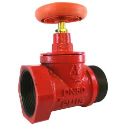 Клапан пожарный чугунный прямой КПКП 50-1 Ду 50 1.6 МПа муфта-цапка Апогей 110049 купить в Москве