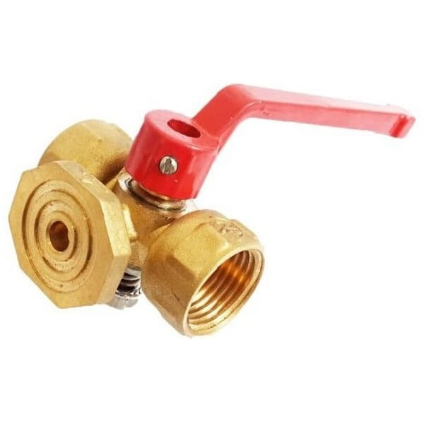 Кран для манометра 3-ходовой 11б18бк(ф)1 Ду 15 Ру16 ВР G1/2"-М20x1.5 рук Пензапромарматура 01311211