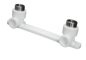 Планка PP-R монтажная белая НР Дн 20x1/2" под смеситель с водорозетками VALFEX 10123020