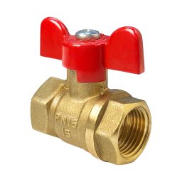 Кран шаровой латунь 11Б27фт1М Ду 25 Ру40 ВР бабочка VALFEX VF.217.LB1.100.N/P59 купить в Москве