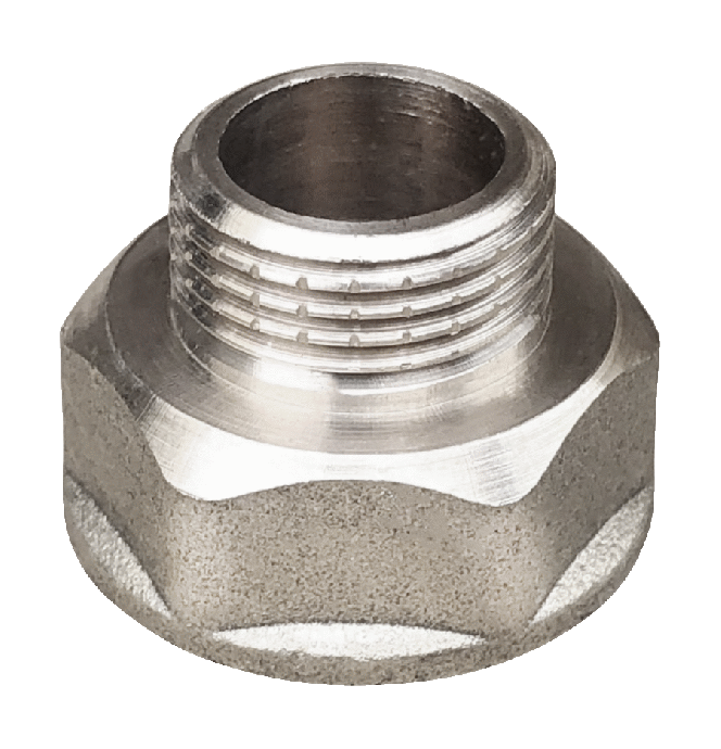 Переход латунь никель Ду 25x15 (1"x1/2") ВР/НР Valfex VF.592.N.100.012