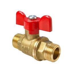 Кран шаровой латунь 11Б27фт1М Ду 15 Ру40 НР/НР бабочка VALFEX VF.219.LB1.012.N/P59 купить в Москве