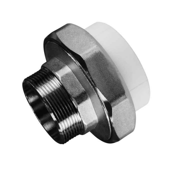 Муфта PP-R комбинированная под ключ белая ВР Дн 40x1 1/4" VALFEX 10134040