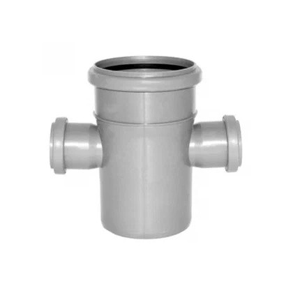 Крестовина PP-H 1-плоскостная серая Дн 110x50x50 87° б/н в/к VALFEX 27211550