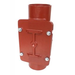 Ревизия чугунная SML Ду 100 с прямоугольной крышкой без раструба