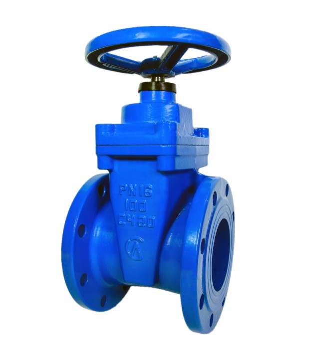 Задвижка чугунная 30ч39р обрезиненный клин Ду 100 Ру10/16 до 150°C SL12 ЛМЗ