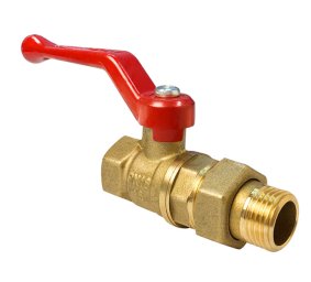 Кран шаровой латунь 11Б27фт1М Ду 15 Ру40 ВР/американка рычаг VALFEX VF.225.LR1.012.N/P59 купить в Москве