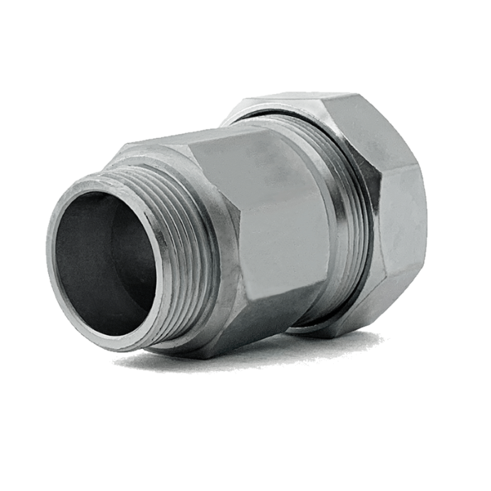 Муфта стальная оцинкованная ремонтная Ду 15 (Дн 19.7-21.8) НР/обжимная гайка 1/2" 16101 Сансфера