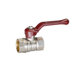 Кран шаровой латунь никель Temper Ду 15 (1/2”) PN40 ВН/ВН рычаг 8815ВВР1240 купить в Москве