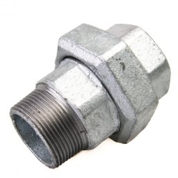 Соединитель прямой американка чугунный оцинкованный Ду 40 (1 1/2") ВР/НР