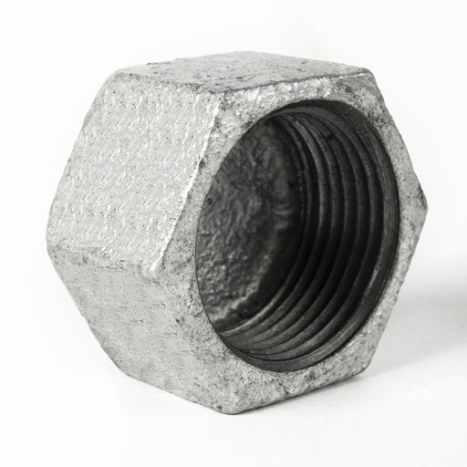 Заглушка чугунная оцинкованная Ду 50 (2") ВР