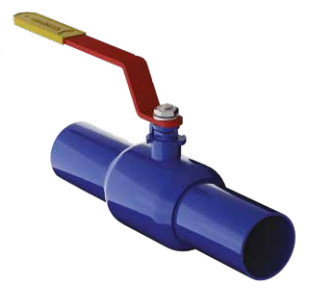 Кран шаровой цельносварной под приварку 11с67п 2ЦП.00.1 DN100/80 PN25 длина 390 мм МАРШАЛ