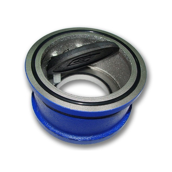 Клапан обратный чугунный поворотный аналог 19ч21бр Ду 100 Ру16 межфланцевая заслонка чугун БЛМЗ