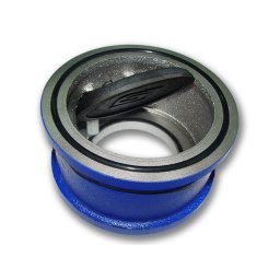 Клапан обратный чугунный поворотный аналог 19ч21бр Ду 80 Ру16 межфланцевая заслонка чугун БЛМЗ купить в Москве