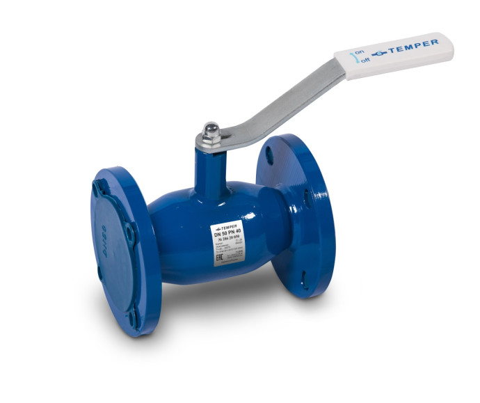 Кран шаровой стальной Ду 15 Ру40 под задвижку фланцевый Temper 28620015