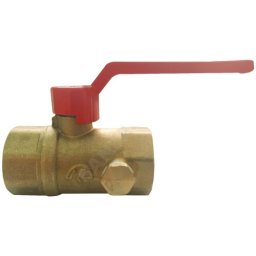 Кран шаровой латунь со спускником Ду 20 Ру16 ВР G3/4