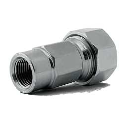 Муфта стальная оцинкованная ремонтная Ду 20 (Дн 24.6-27.3) ВР/обжимная гайка 3/4" 16108 Сансфера