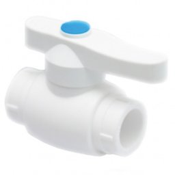 Кран PP-R шаровой белый внутренняя пайка Дн 40 RTP 10577