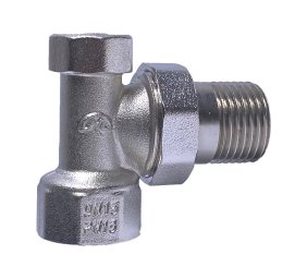 Клапан запорный для радиатора Ду 15 угловой 00911000