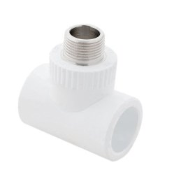 Тройник PP-R комбинированный белый НР Дн 32x1