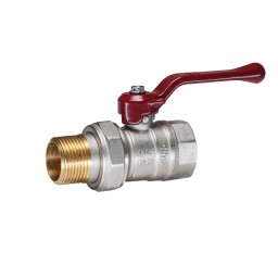 Кран шаровой латунь никель Temper Ду 20 (3/4”) PN40 ВН/НР американка рычаг 8820ВАР3440 купить в Москве