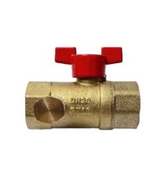 Кран шаровой латунь со спускником Ду 20 Ру16 ВР G3/4