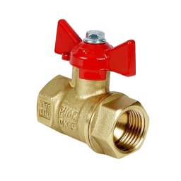 Кран шаровой латунь 11Б27фт1М Ду 20 Ру40 ВР бабочка VALFEX VF.217.LB1.034.N/P59 купить в Москве