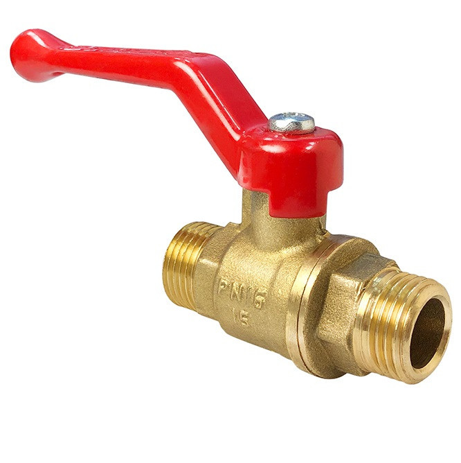 Кран шаровой латунь 11Б27фт1М Ду 20 Ру40 НР/НР рычаг VALFEX VF.220.LR1.034