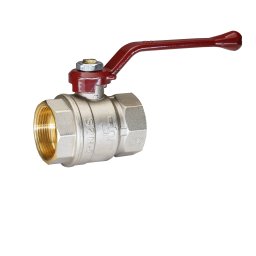 Кран шаровой латунь никель Temper Ду 40 (1 1/2”) PN25 ВН/ВН рычаг 8840ВВР11225 купить в Москве