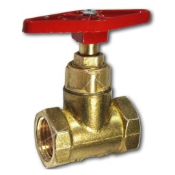 Клапан запорный латунь 15б1п Ду 40 Ру16 ВР прямой Цветлит ZW20015