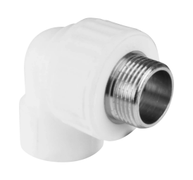 Угольник PP-R комбинированный белый НР Дн 25x3/4" VALFEX 10126025