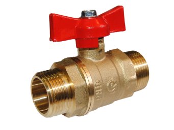 Кран шаровой латунь Стандарт 233 Ду 20 Ру16 НР полнопроходной бабочка ГАЛЛОП 103204 купить в Москве