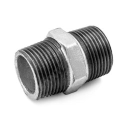 Ниппель прямой чугунный оцинкованный Ду 40 (1 1/2") НР