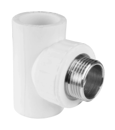 Тройник PP-R комбинированный белый НР Дн 20x1/2" VALFEX 10128020