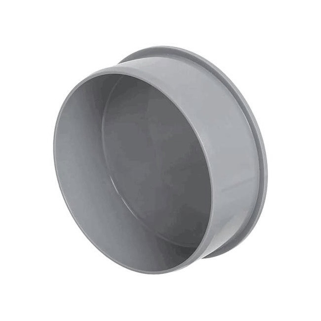 Заглушка PP-H серая Дн 40 б/н VALFEX 20108040