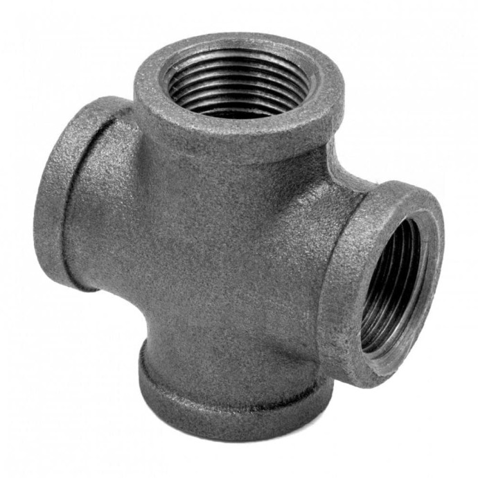 Крест прямой чугунный Ду 25 (1") ВР/ВР