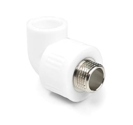 Угольник PP-R комбинированный белый НР Дн 25x3/4" RTP 10802