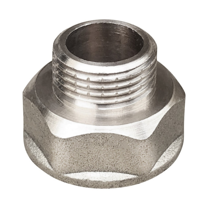 Переход латунь никель Ду 32x20 (1 1/4"x3/4") ВР/НР VALFEX VF.592.N.114.034