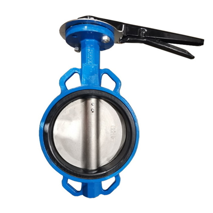 Затвор дисковый поворотный чугунный Ду 250 Ру16 межфланцевый с рукояткой диск нержавеющий манжета EPDM DN 250