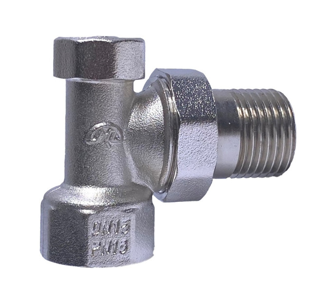 Клапан запорный для радиатора Ду 20 угловой 00921000