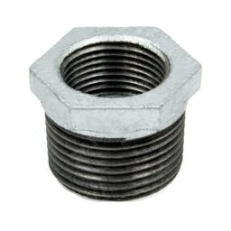 Футорка чугунная оцинкованная Ду 40x20 (1 1/2"x3/4") НР/ВР