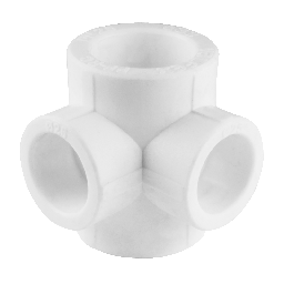 Крестовина PP-R 2-плоскостная белая внутренняя пайка Дн 40x20 VALFEX 10118140