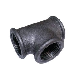 Тройник прямой чугунный Ду 40 (1 1/2") ВР/ВР