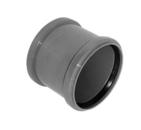 Муфта PP-H двухраструбная серая Дн 50 б/н в/к VALFEX 20106050