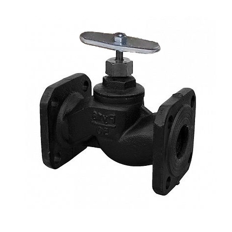 Клапан запорный чугунный 15кч19п Ду 50 Ру16 фланцевый