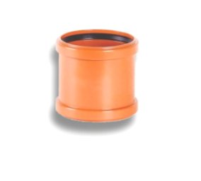 Муфта НПВХ ремонтная коричневая Дн 110 б/н в/к Хемкор 2491099